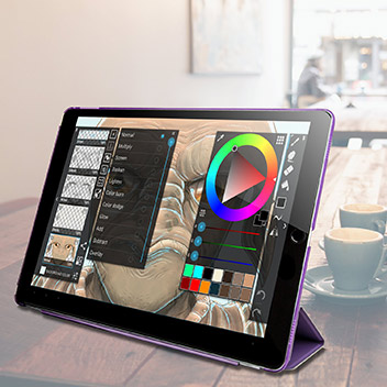 Olixar iPad Pro Smart Cover with Hard Case - Purple