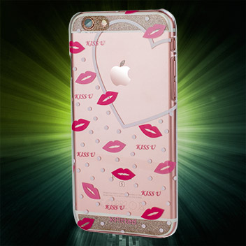 X-Fitted Angel's Kiss iPhone 6S / 6 Case - Clear / Pink
