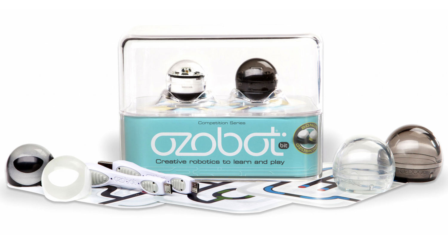 Robot Ozobot 2.0 Bit – Double Pack – Noir Titane & Blanc Crystal