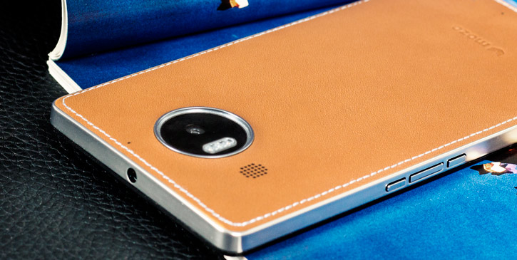 Mozo Microsoft Lumia 950 XL Wireless Charging Back Cover - Brown