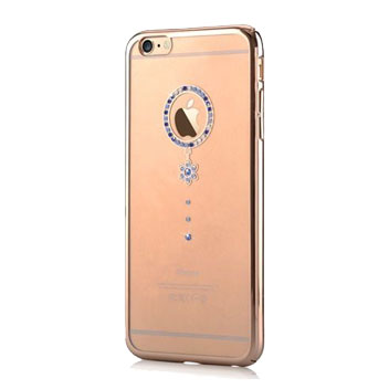 Comma Blue Diamond iPhone 6S / 6 Case - Clear / Gold