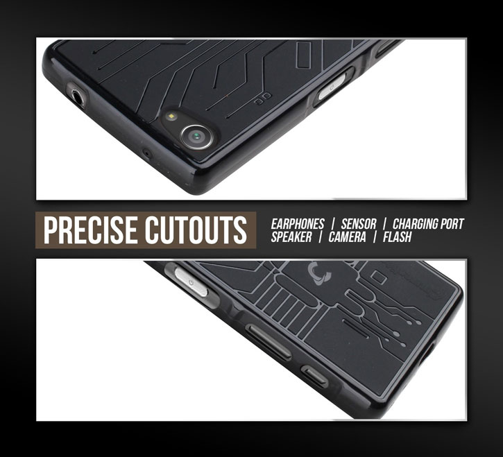 consumptie Vreemdeling plakboek Cruzerlite Bugdroid Circuit Sony Xperia Z5 Compact Case - Black