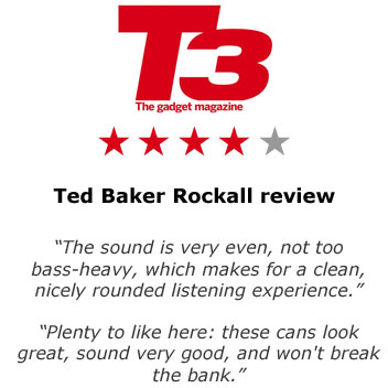 Ted Baker Rockall Premium Headphones - Black / Silver