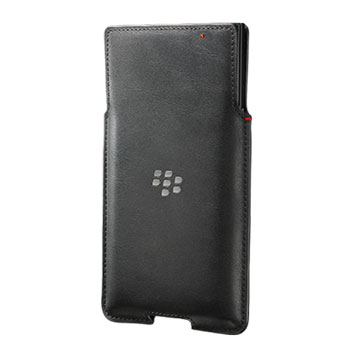 Official Blackberry Priv Leather Pocket Case Cover - Black
