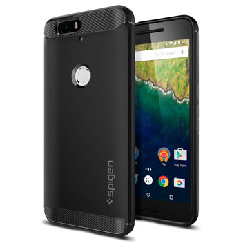 Spigen Rugged Armor Nexus 6P Tough Case - Black