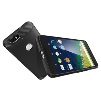 Spigen Rugged Armor Nexus 6P Tough Case - Black