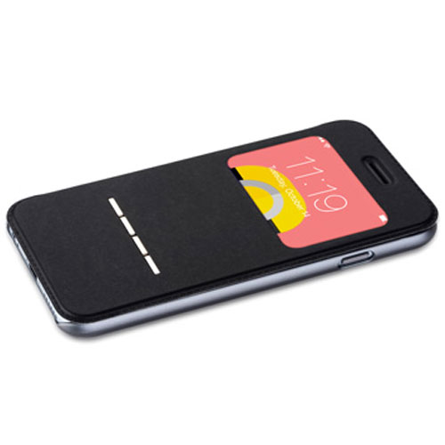 Olixar Leather-Style iPhone 6S / 6 Wallet Case - Black