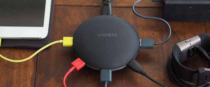 Cygnett Supercharger UFO 5 Port USB Hub Charger - Black