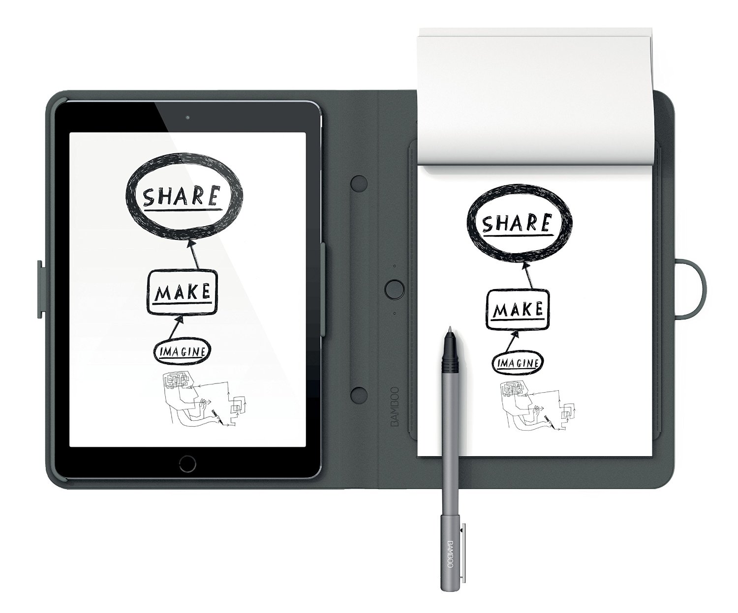 Wacom Bamboo Spark Snap-Fit Digital Notebook iPad Air 2 / Air Case