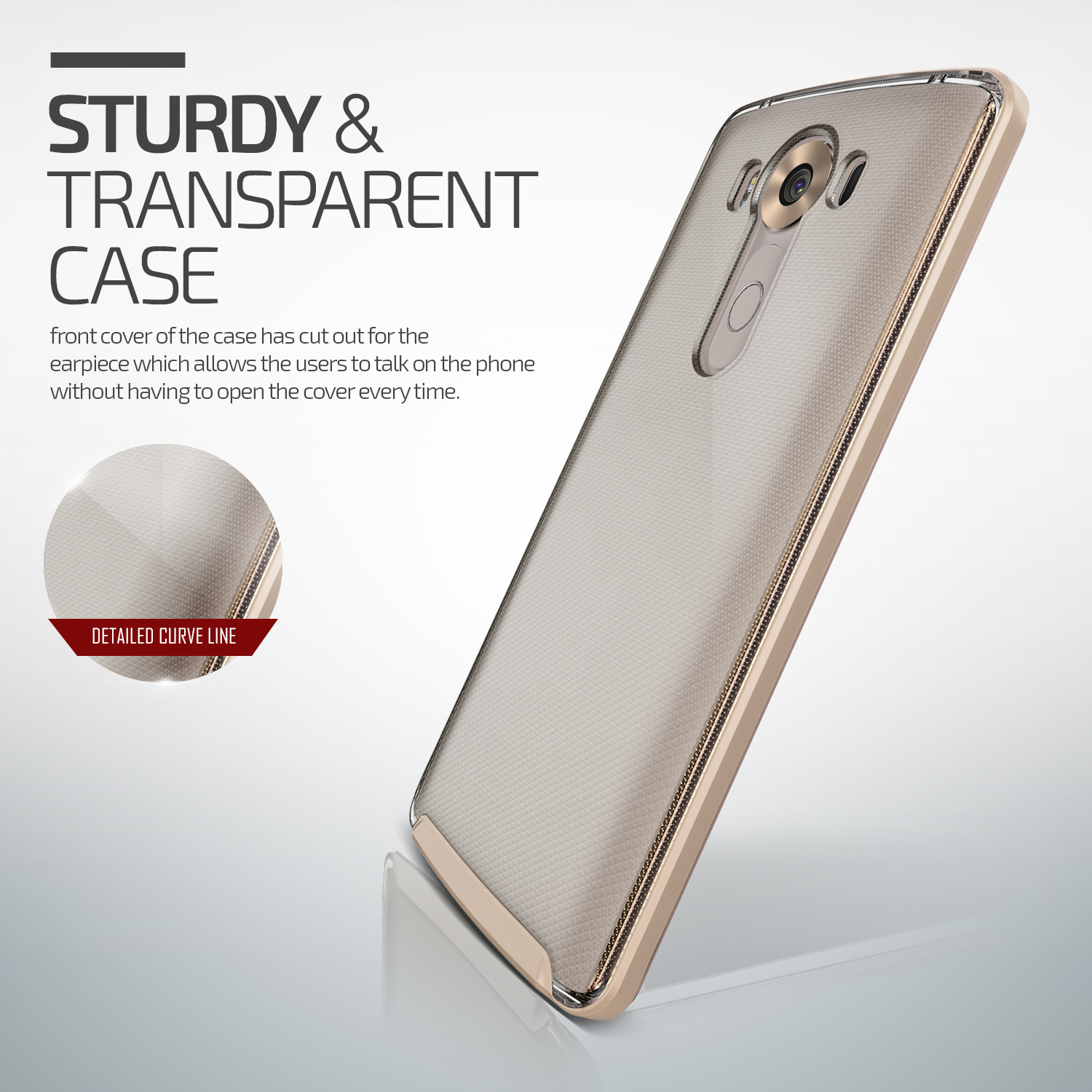 Verus Crystal Bumper LG V10 Case - Shine Gold