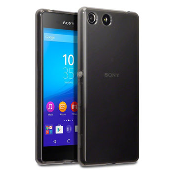 Funda Sony Xperia M5 Olixar FlexiShield Gel - Negra Ahumada
