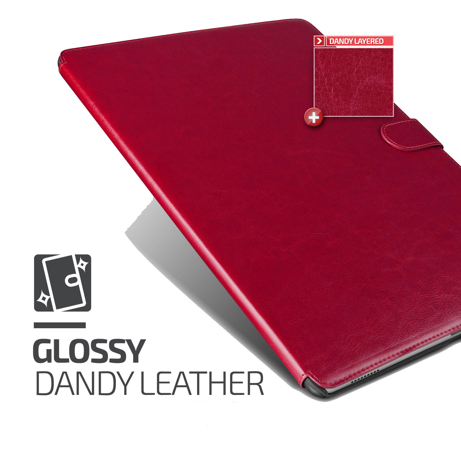 Verus Dandy Leather-Style iPad Pro Case - Wine