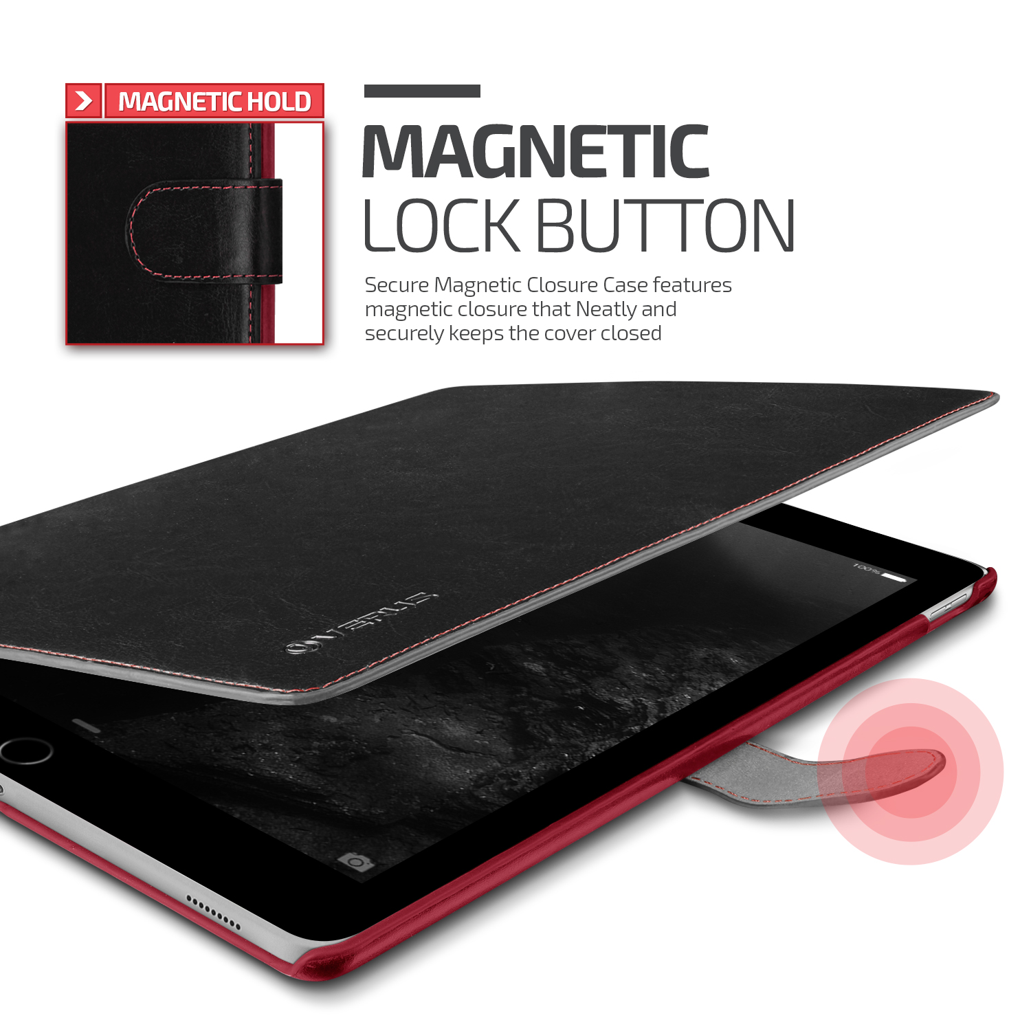 Verus Dandy Leather-Style iPad Pro Case - Black