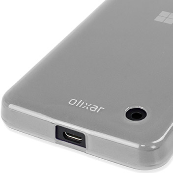 FlexiShield Microsoft Lumia 550 Gel Case - Frost White