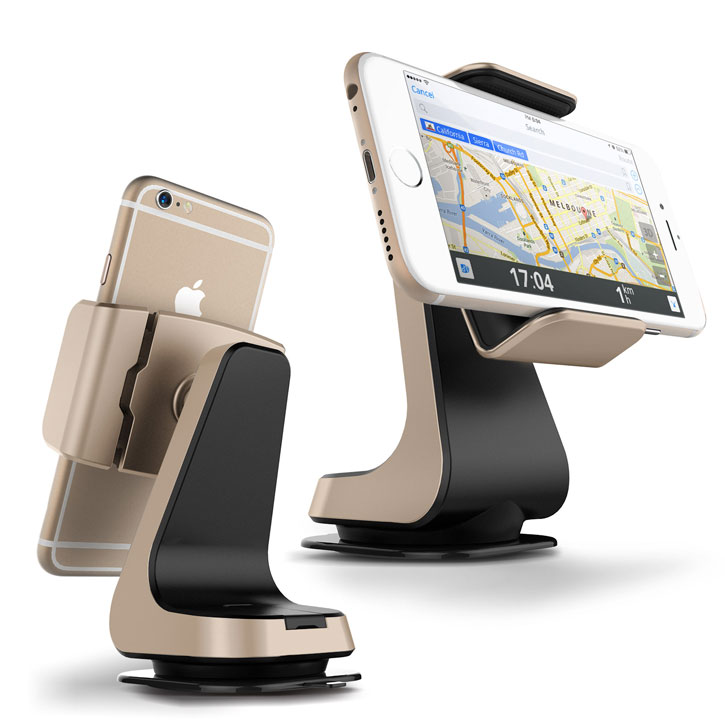 Verus Hybrid Grab Universal In-Car Mount - Gold / Black