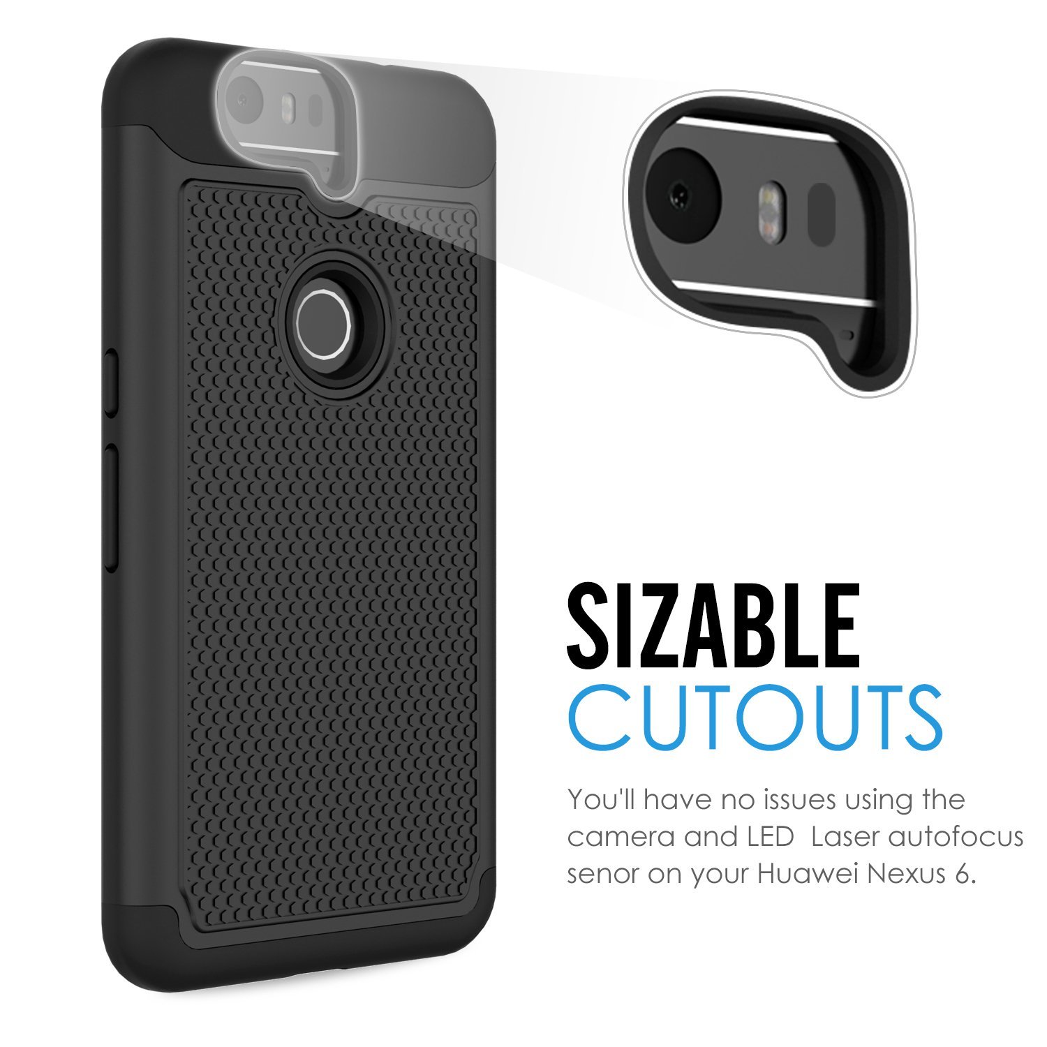 MoKo Nexus 6P Cover Case Black