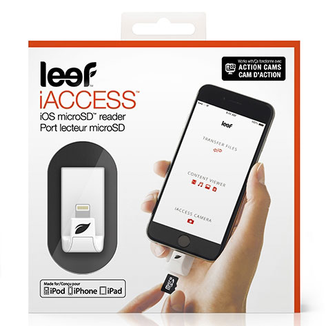Leef iAccess microSD Reader for IOS Devices - Black