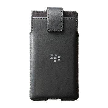 Official Blackberry Priv Leather Swivel Holster Case - Black