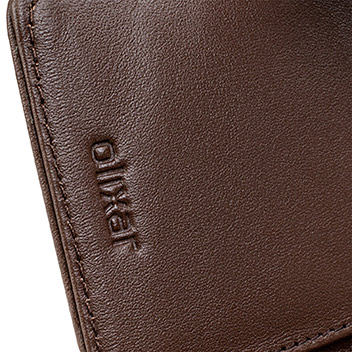 Olixar Microsoft Lumia 550 Genuine Leather Wallet Case - Brown
