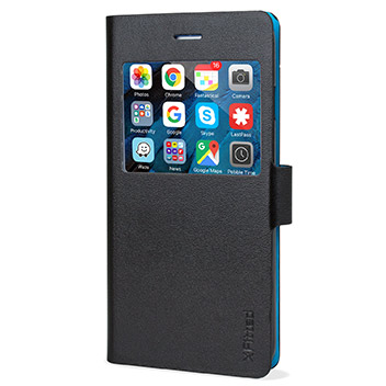 X-Fitted Magic Colour iPhone 6S Plus / 6 Plus View Case - Black / Blue