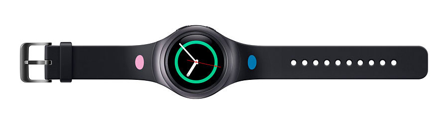Official Samsung Gear S2 Watch Strap - Mendini Edition - Black