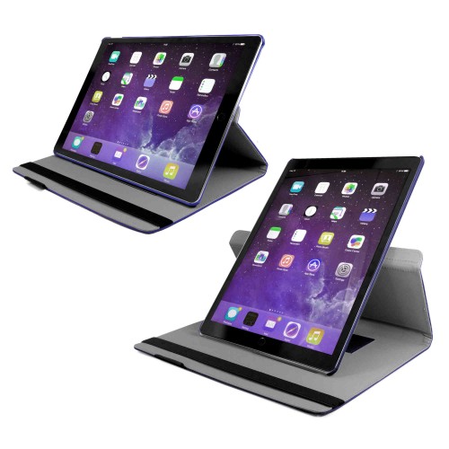 Tuff-Luv Leather Style Rotating iPad Pro Case - Navy