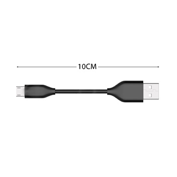 Olixar 10cm Micro USB Sync and Charge Cable - Black