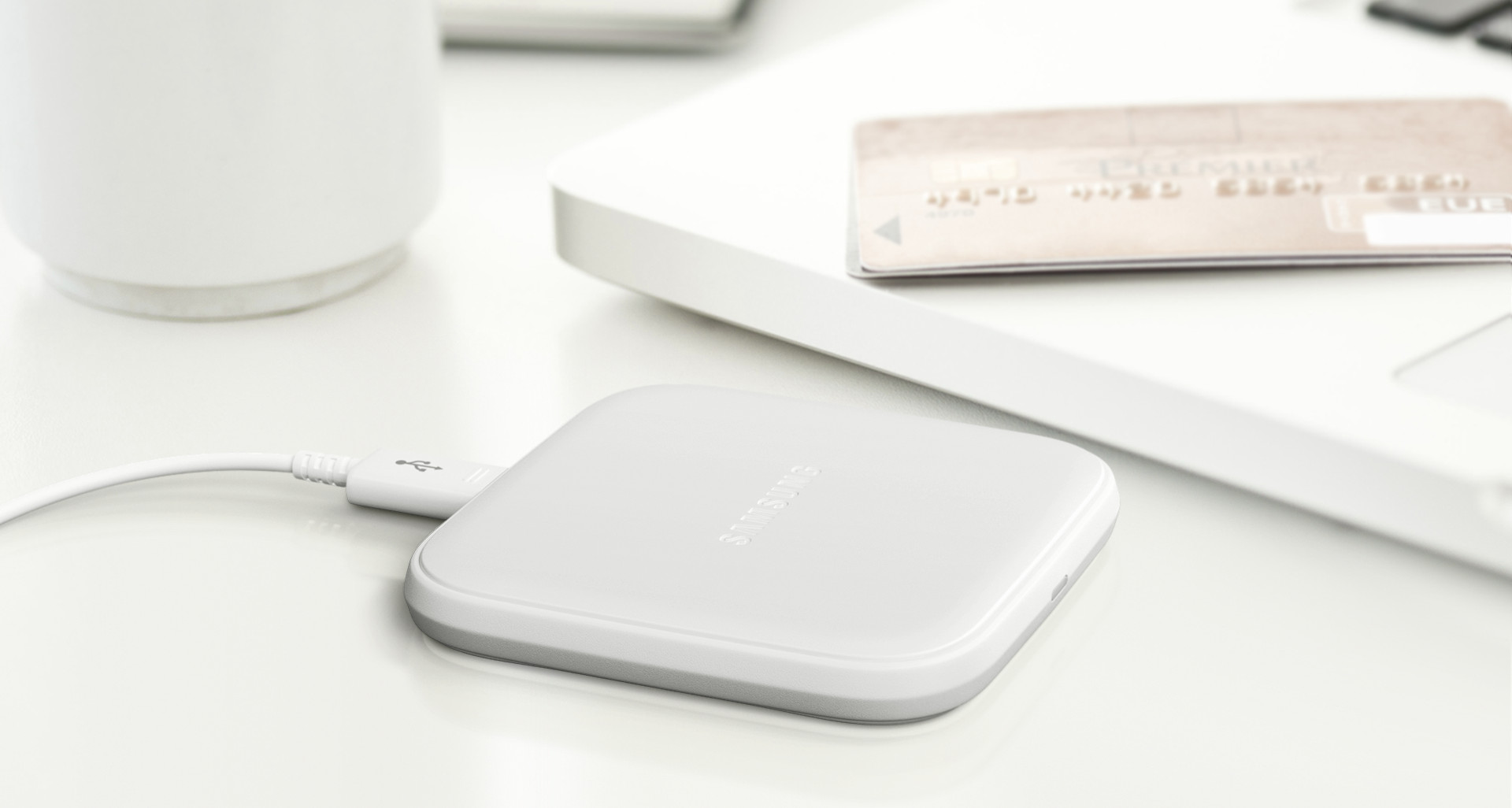 Official Samsung Qi Mini Wireless Charger - White