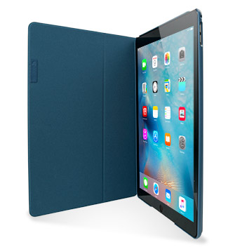 Funda de cuero iPad Pro Comma Elegant Series - Azul oscura
