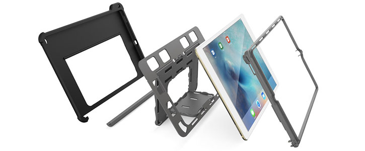 Gumdrop Hideaway iPad Pro Stand Case - White / Grey
