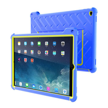 Gumdrop Hideaway iPad Pro Stand Case - Royal Blue / Lime