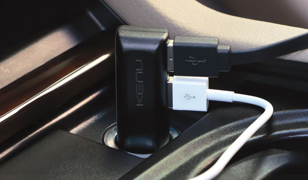 Kenu Dualtrip Fast Car Charger - Black