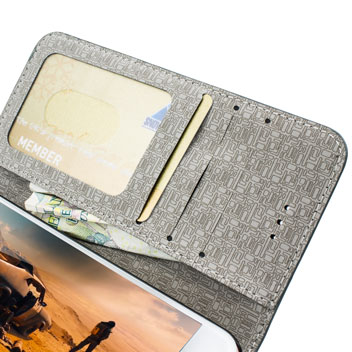 Olixar Premium Fabric iPhone 6S / 6 Wallet Case - Blue