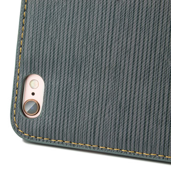 Olixar Premium Fabric iPhone 6S / 6 Wallet Case - Blue