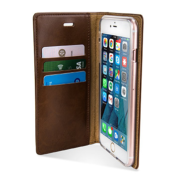 Mercury Blue Moon iPhone 6S Plus / 6 Plus Wallet Case - Brown