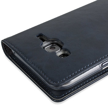 Mercury Blue Moon Samsung Galaxy J5 Wallet Case - Navy