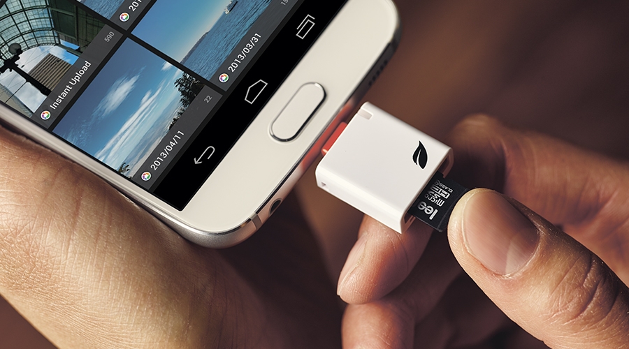 Lecteur de carte MicroSD Leef pour Android – Blanc