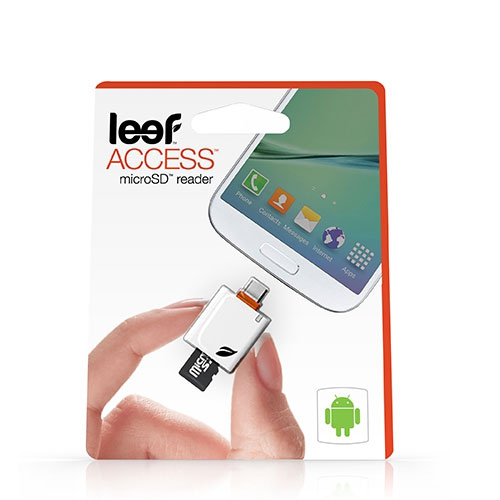 Lecteur de carte MicroSD Leef pour Android – Blanc