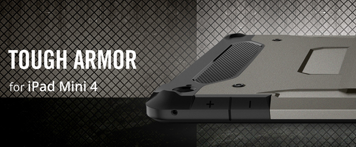 Spigen Tough Armor iPad Mini Case Smooth Black