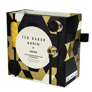 Ted Baker Dover High-Performance In-Ear Headphones - Black / Gold