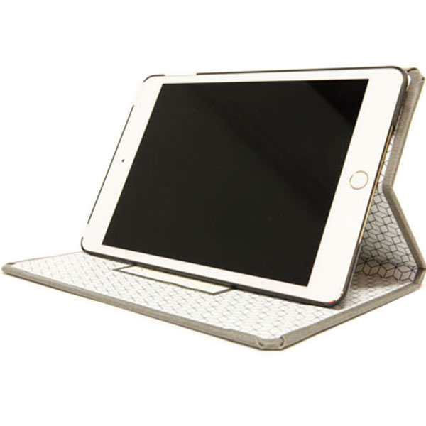 Housse iPad Mini 4 DODOcase Multi-Angle – Brouillard / Geo
