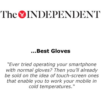 Proporta Unisex Touchscreen Gloves - Light Grey / White