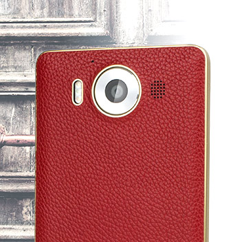 Mozo Microsoft Lumia 950 Wireless Charging Back Cover - Red