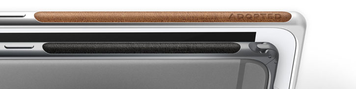 Adopted Frame Aluminium Leather iPhone 6S Plus / 6 Plus Bumper Case - Brown