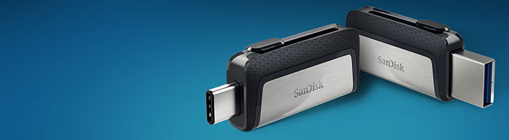 Clé USB Mémoire SanDisk Dual USB & USB-C – 32Go