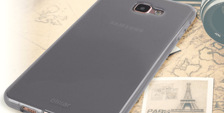 Coque Samsung Galaxy A9 Gel FlexiShield - Blanc Givré