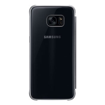 Clear View Cover Officielle Samsung Galaxy S7 Edge – Noire