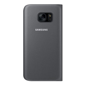 Flip Wallet Cover Officielle Samsung Galaxy S7 Edge - Noire