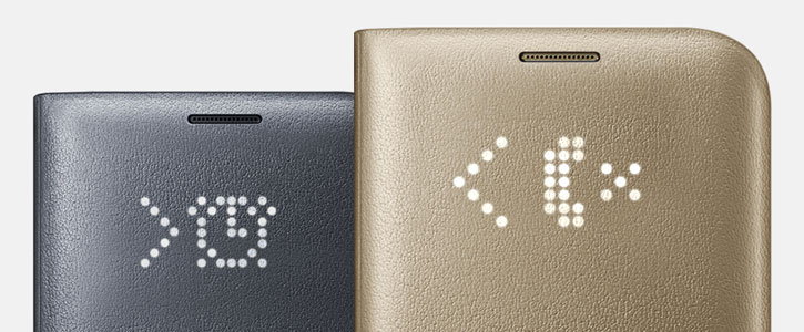 Funda Samsung Galaxy S7 Edge Oficial LED Flip Wallet - Negra