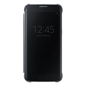 Official Samsung Galaxy S7 Clear View Cover Case - Black